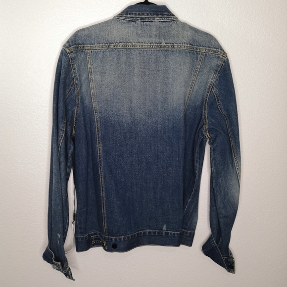 C1RCA Copy Collection Denim Distressed Jean Jacket - Picture 4 of 10